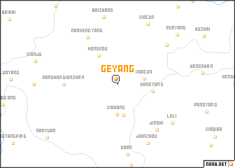 map of Geyang