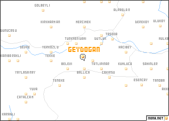 map of Geydoğan