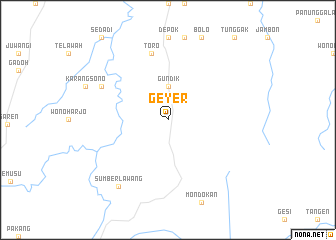 map of Geyer