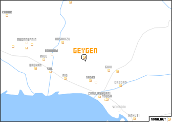 map of Geygen