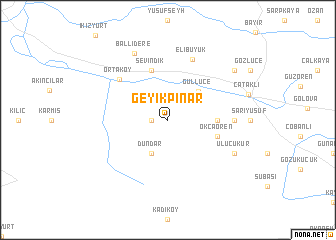 map of Geyikpınar