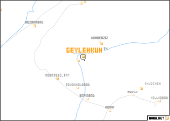 map of Geyleh Kūh