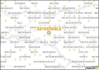 map of Geyrenwald