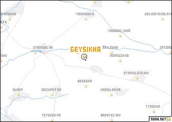 map of Geysikha