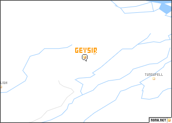 map of Geysir