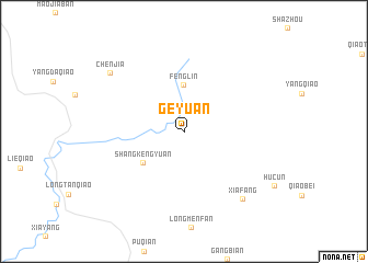 map of Geyuan