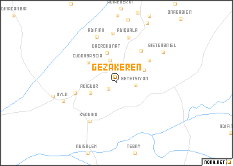 map of Geza Keren