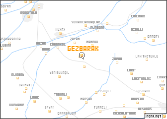 map of Gëzbarak