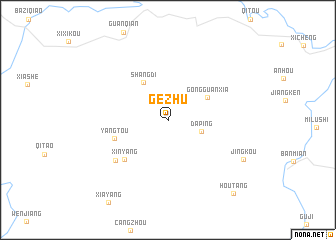 map of Gezhu