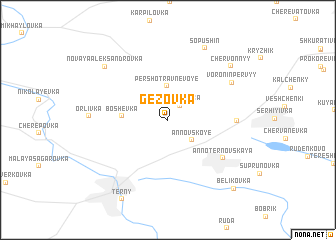 map of Gezovka