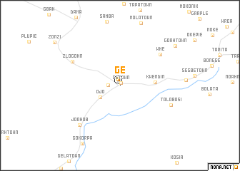 map of Ge