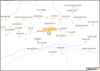 map of Ghabān