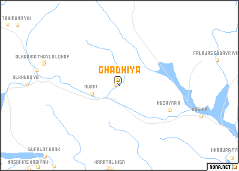 map of Ghadhiyā