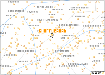 map of Ghaffūrābād