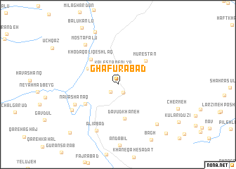 map of Ghafūrābād