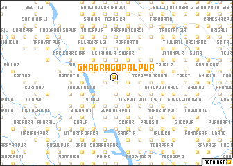 map of Ghāgra Gopālpur