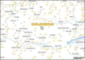 map of Ghaijai Bānda