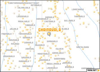 map of Ghaināwāla