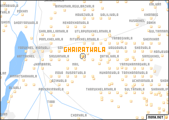 map of Ghairatwāla