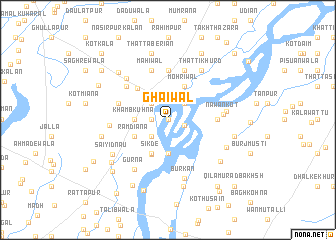 map of Ghaiwāl