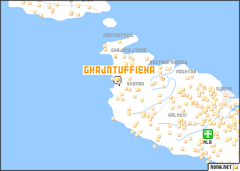 map of Għajn Tuffieħa