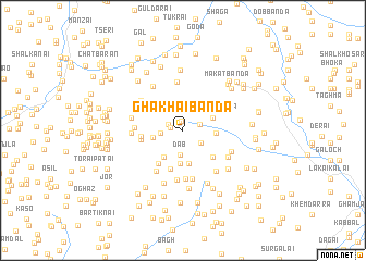 map of Ghākhai Bānda