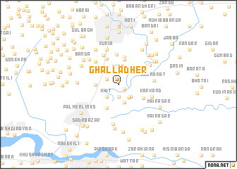 map of Ghalladher