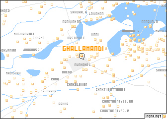 map of Ghalla Mandi