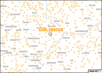 map of Ghalo Bānda