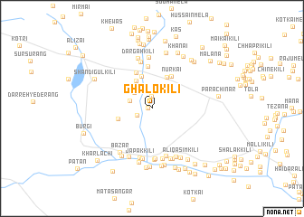 map of Ghalo Kili