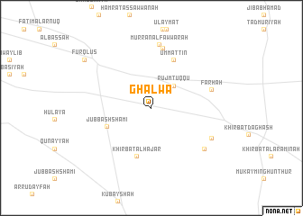 map of Ghalwā