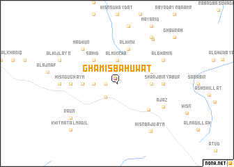 map of Ghamīs Bā Ḩuwāt