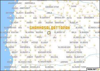 map of Ghammās al Qaţţārah