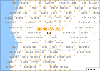 map of Ghammās Yūsuf