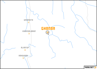 map of Ghanam