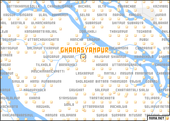 map of Ghanasyāmpur