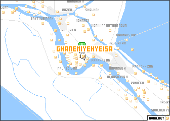 map of Ghānemīyeh-ye ‘Īsá