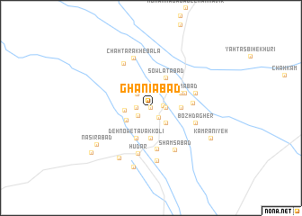 map of Ghanīābād