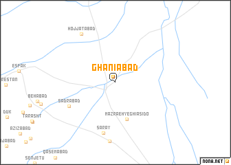 map of Ghanīābād