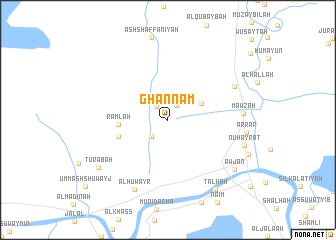 map of Ghannām