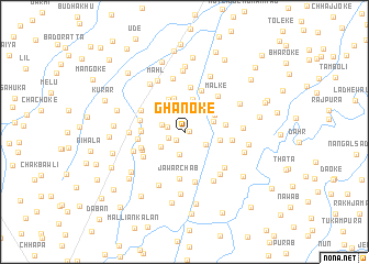 map of Ghanoke