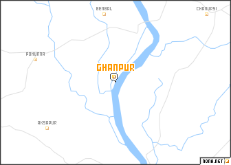 map of Ghānpur