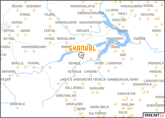 map of Ghanwāl