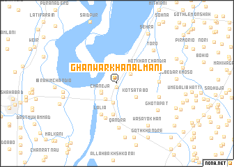 map of Ghanwar Khān Almāni