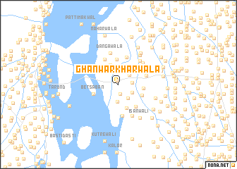 map of Ghanwar Kharwāla