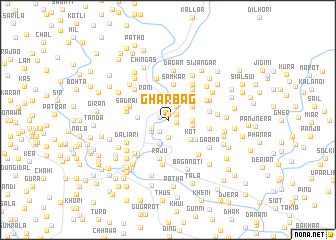 map of Ghar Bāg