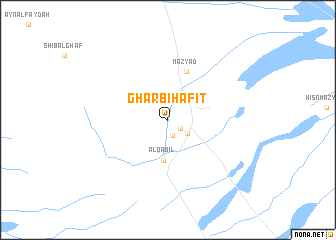 map of Gharbī Ḩafīt