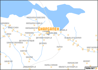 map of Ghargāneh