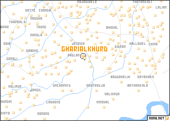 map of Ghariāl Khurd