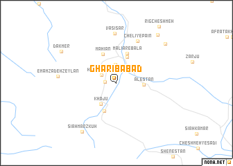 map of Gharībābād